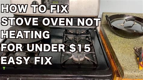gas range not getting gas